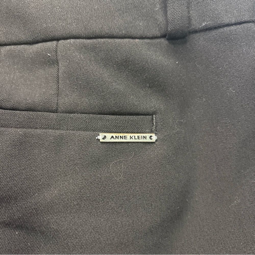 Anne Klein Black Flare Pants Sz M/ 10 - Picture 7 of 9